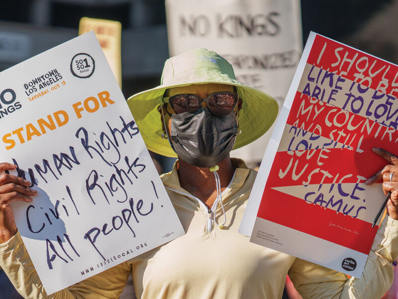 No Kings Protesters Push Back on Trump Admin Policies — With Costumes, Color and Community