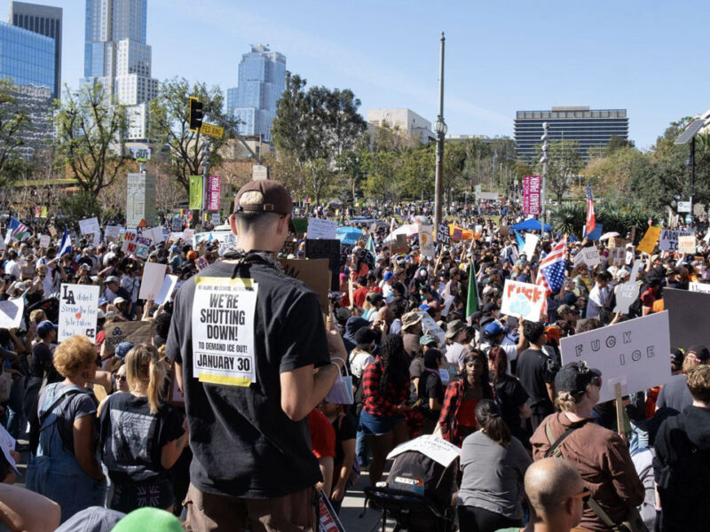 Thousands Gather in Los Angeles to Protest ICE Raids and Murders