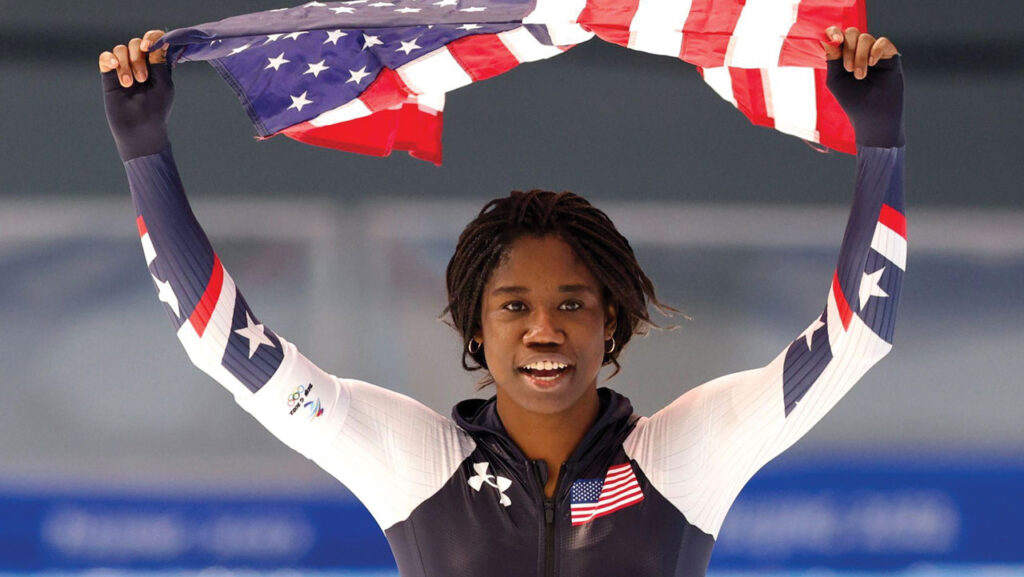 Erin Jackson Carried Team USA Flag In Milano